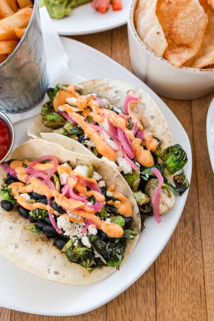 Brussel Sprout Tacos - The Montauk - Brunch, Lunch, Dinner, Happy