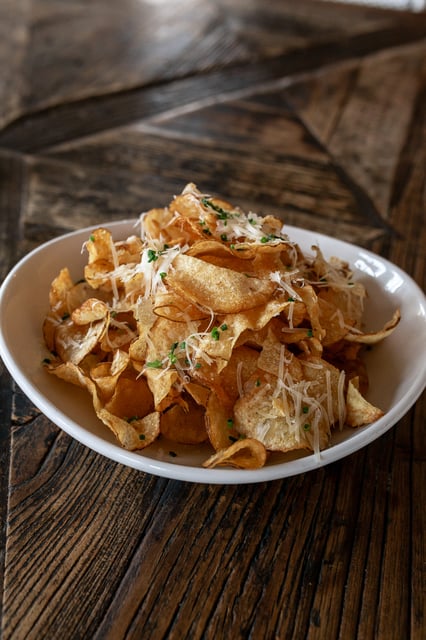 House Potato Chips Dip Dinner Menu The Montauk Brunch,