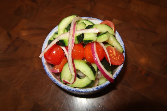 Tomato + Cucumber Salad