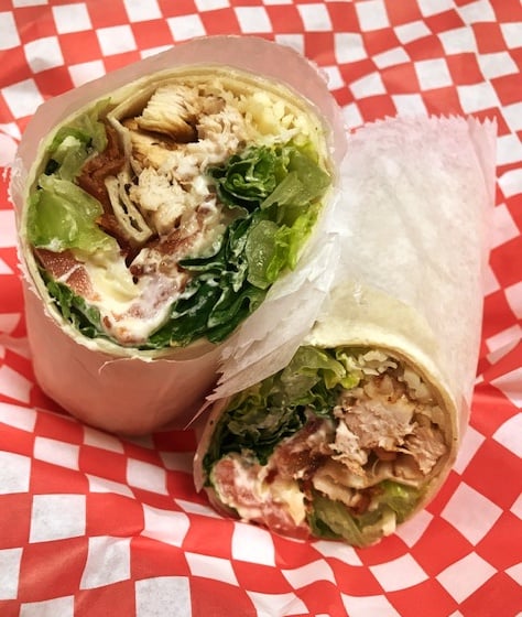 Cajun Chicken Club Wrap