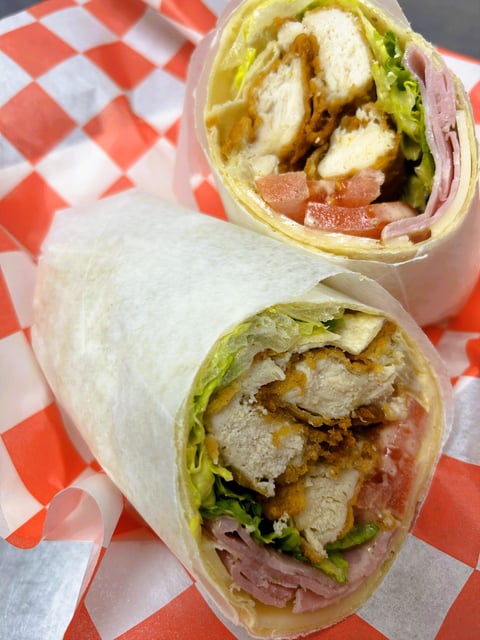 Crispy Chicken Cordon Bleu Wrap
