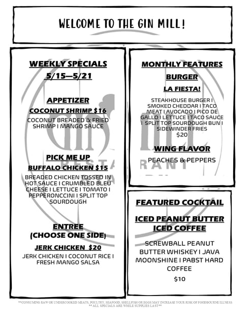 Lebanon Gin Mill Restaurant in Lebanon, PA