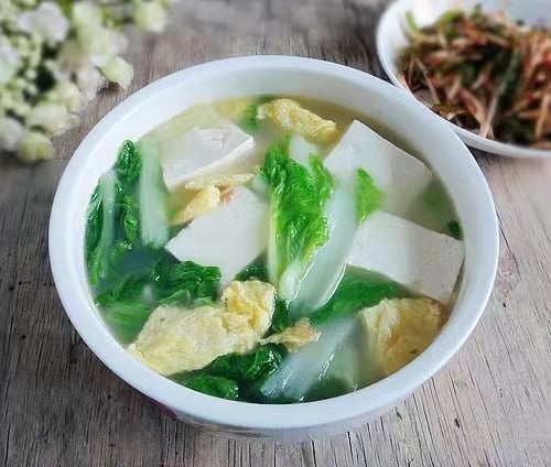 Vegetable Tofu Soup 青菜豆腐汤- DJ Kitchen - Asian Bistro