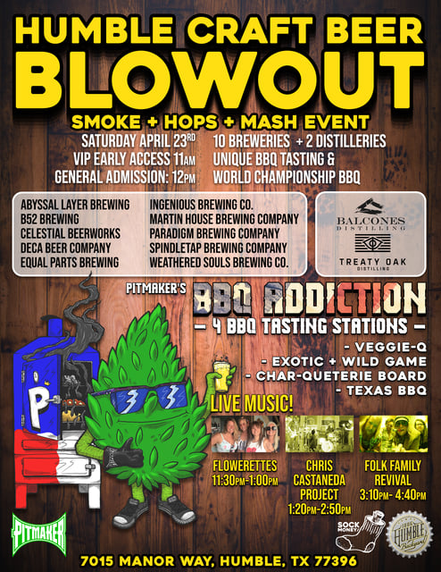 Get your tickets for April 23rd--Smoke, Hops, and Mash festival!