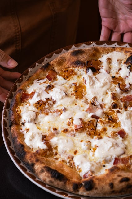 Bacon & Apricot Pizza