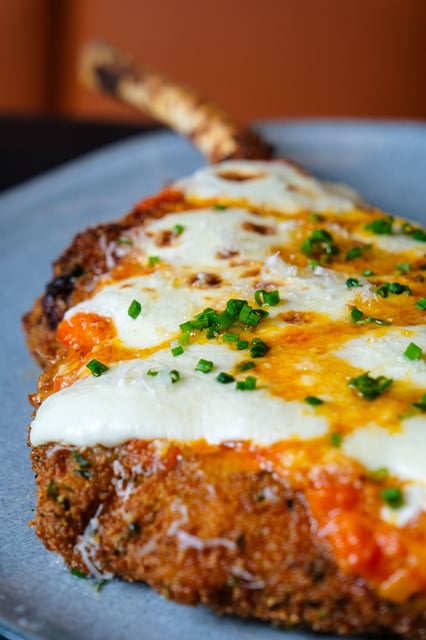 Veal Chop "Vodka" Parmigiana For Two