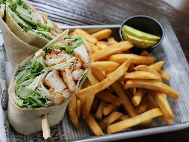 Chicken Caesar Wrap Galliford's Restaurant Tavern American