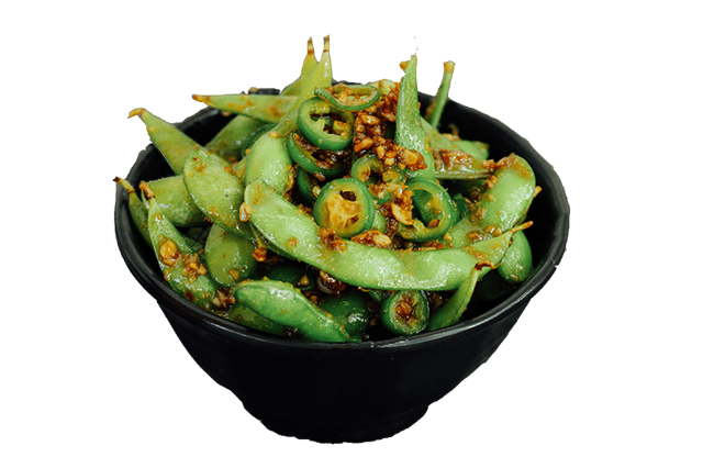 SPICY GARLIC EDEMAME