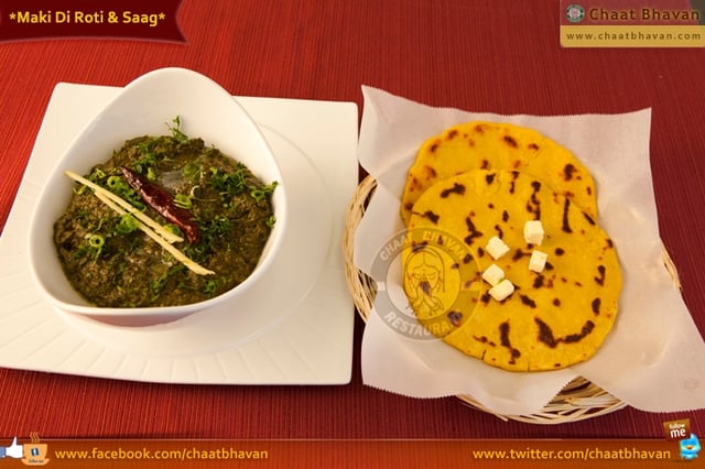 Makki Di Roti and Saag