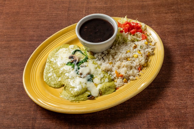 Spinach & Shrimp Enchiladas