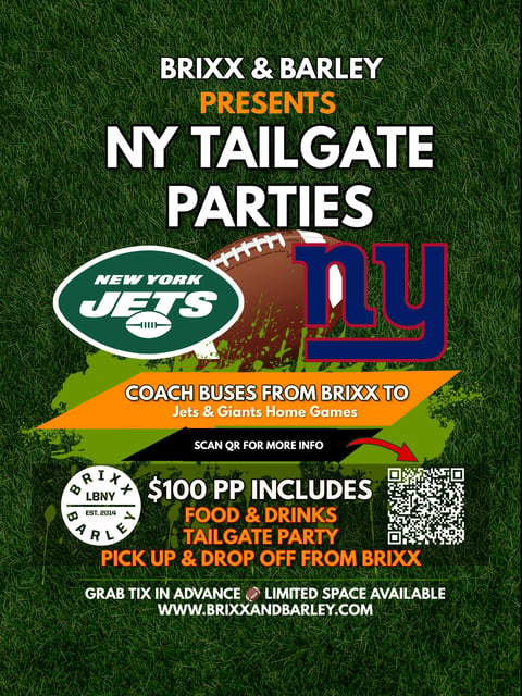 NFL Tailgate Party - Brixx & Barley