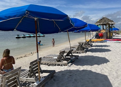 Family beach day at Juana's