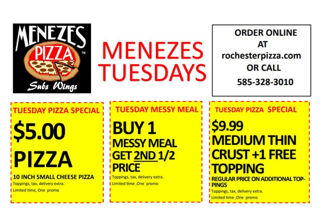 Pizza Coupons Rochester NY