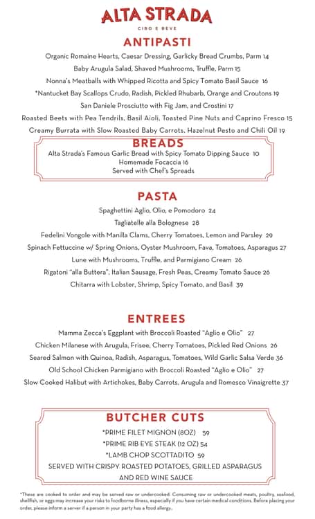Alta Strada Wellesley Menu , Alta Strada- Wellesley – ELLHU