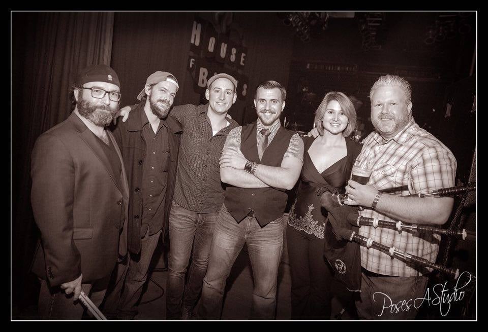 Marys Lane is a place... way back in the old country, not owned by Mary, at least not any more. The band Marys Lane is rock, and reel, but most of all, the good times roll. Their Cleveland Rock roots are evident, but they are knee deep in the ghosts of Ireland – not maudlin mind you, but in the typical Kitchen Party made so famous by the Irish – everyone comes, everyone joins in, one way or another, and everyone leaves wishing the night would never end. Their newest release is "The Furey Session" - a crash course two-song collaboration featuring a member of one of Irish music's most legendary and beloved families, Martin Furey. After a friendship blossomed while performing at a summer Irish Festival, the popular High Kings performer hit the studio with Marys Lane for an impromptu Monday morning recording session over tea and coffee. The end result birthed two brand new Marys Lane songs - the enchanting "Wait Awake" and wildly rambunctious "Sleep When I'm Dead'. Given the prolific playing schedule of Marys Lane, it won't be long, till next time, is tonight. The guys were all musicians, and got together one day at Cleveland Irish Cultural Festival; "Hey, we should start a band?". One year later, they met again, and realized waiting was no longer an option. They have been full steam ahead ever since, playing festivals and gigs in an ever-widening circle testament to their skill, their fun, and the passionate following their performances and personalities provoke.