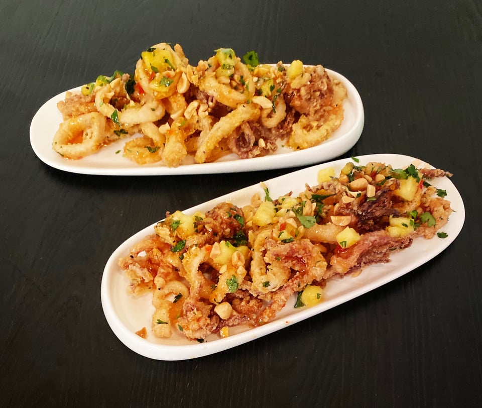 sweet and salty calamari