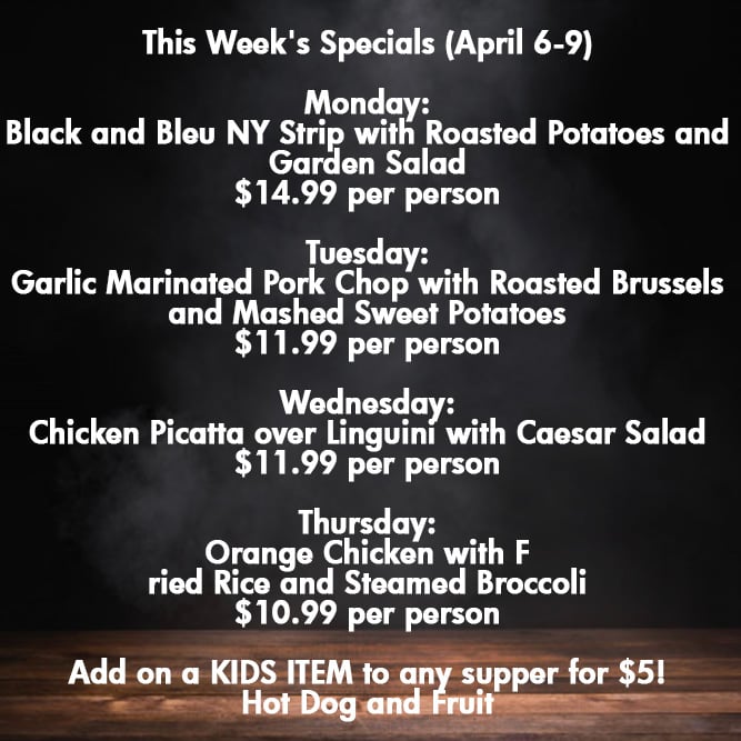specials this week