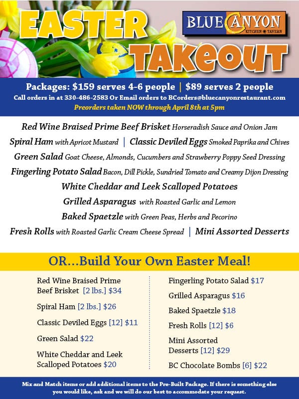 Easter Menu