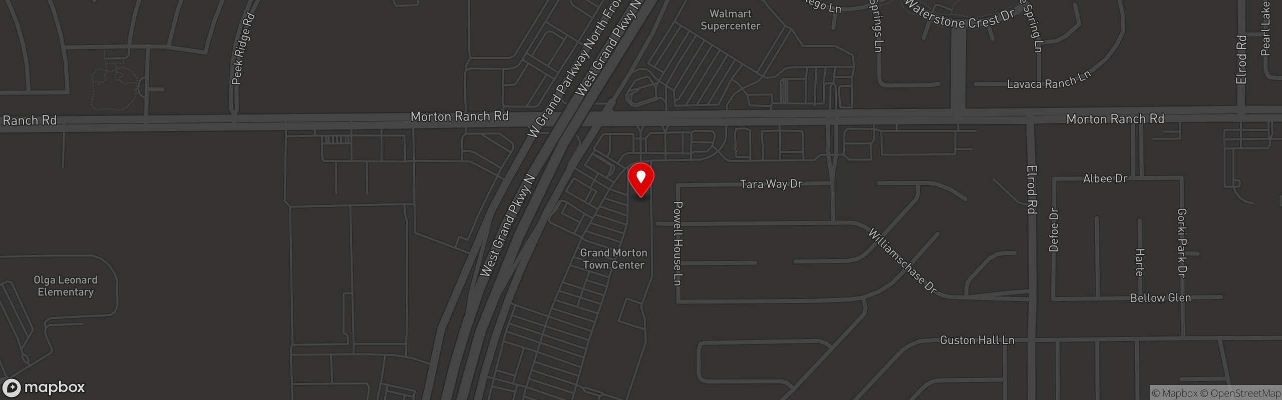 Street map pinning Victor's Mexican Grille in Victor's Mexican Grille - Katy