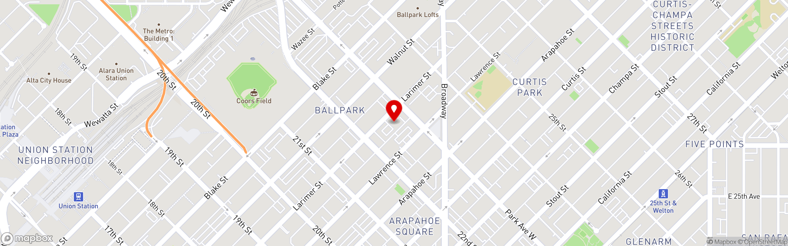 Street map pinning Blend.Co in Blend.Co