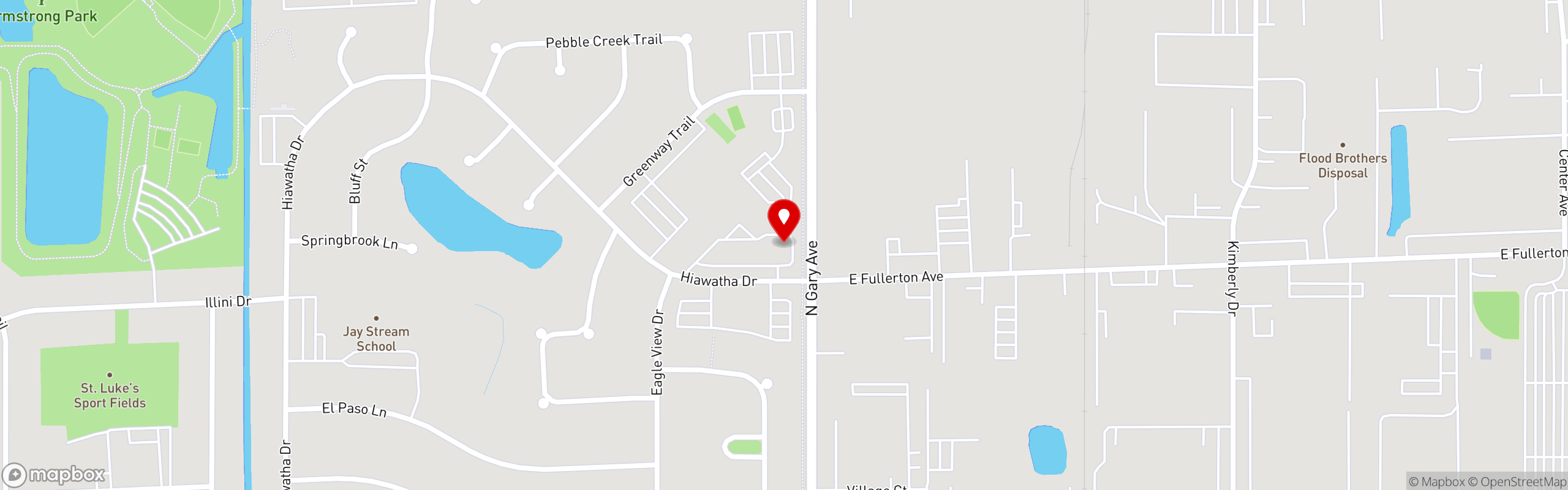 Street map pinning Chrissy's Gaming Bar & Grill in Chrissy's Gaming Bar & Grill