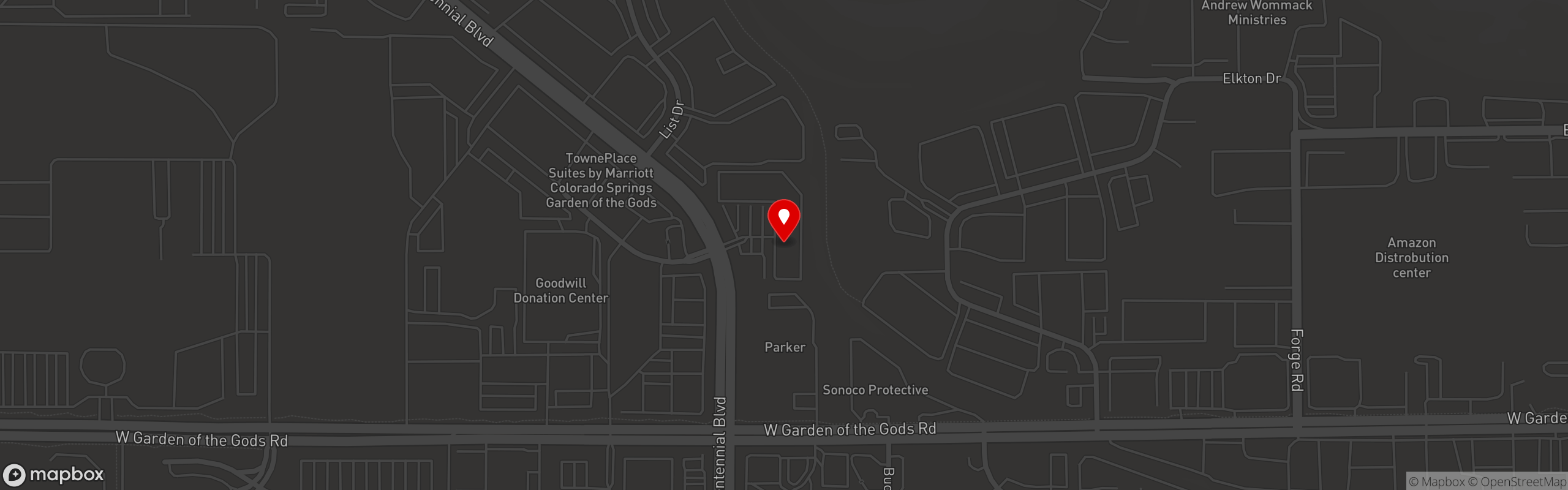 Street map pinning Por Favor Tacos & Tragos in Por Favor Tacos & Tragos Centennial