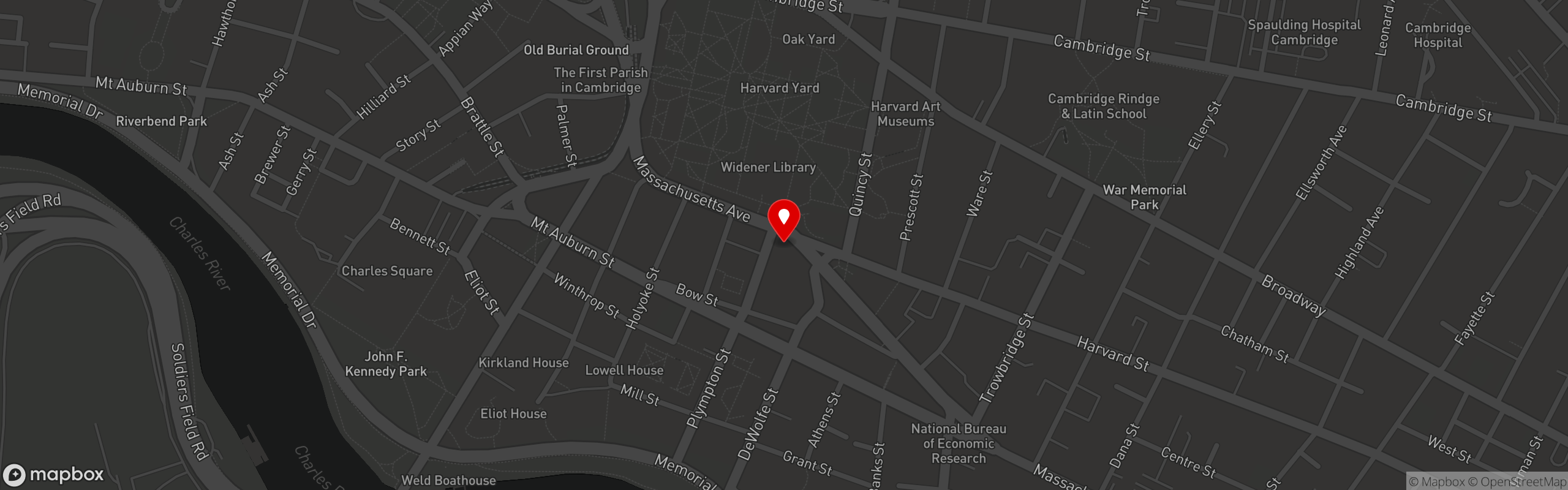 Street map pinning Mr Bartley's Burger Cottage in Mr Bartley's Burger Cottage