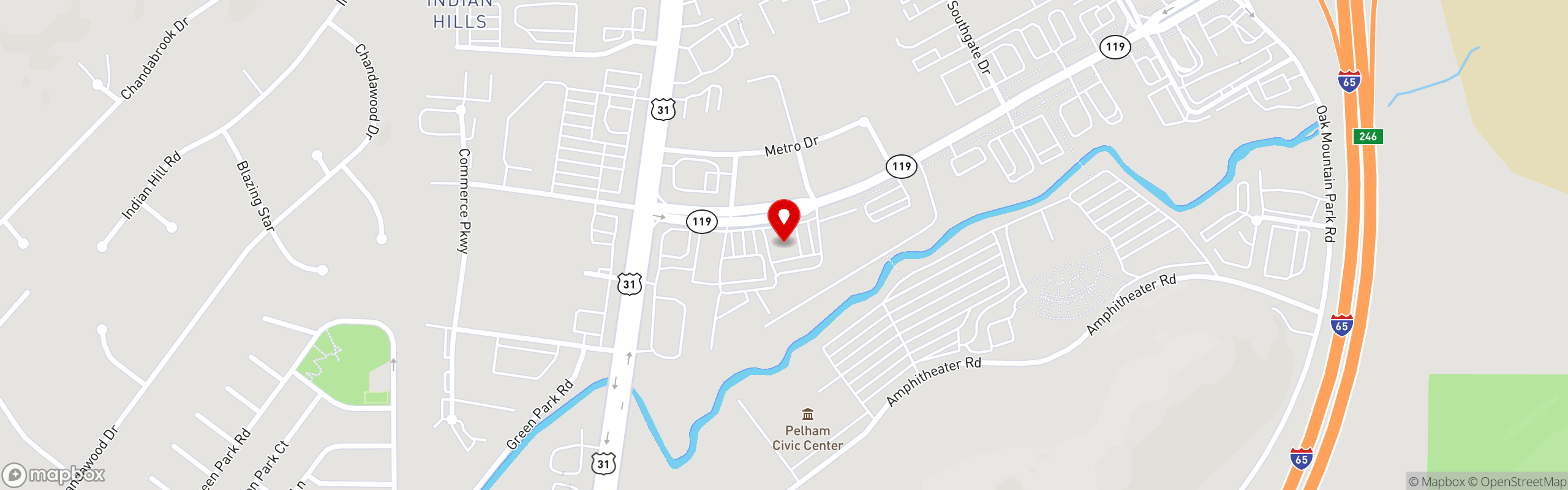 Street map pinning Margarita Grill in Margarita Grill