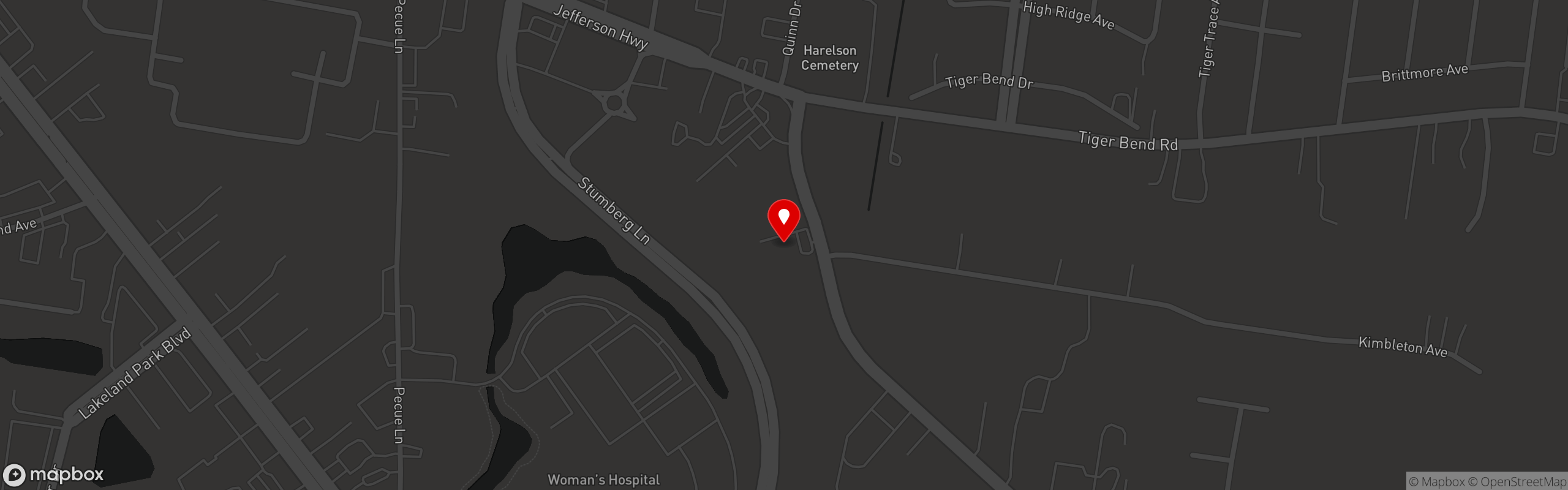 Street map pinning Mason's Grill in Mason's Grill - Baton Rouge