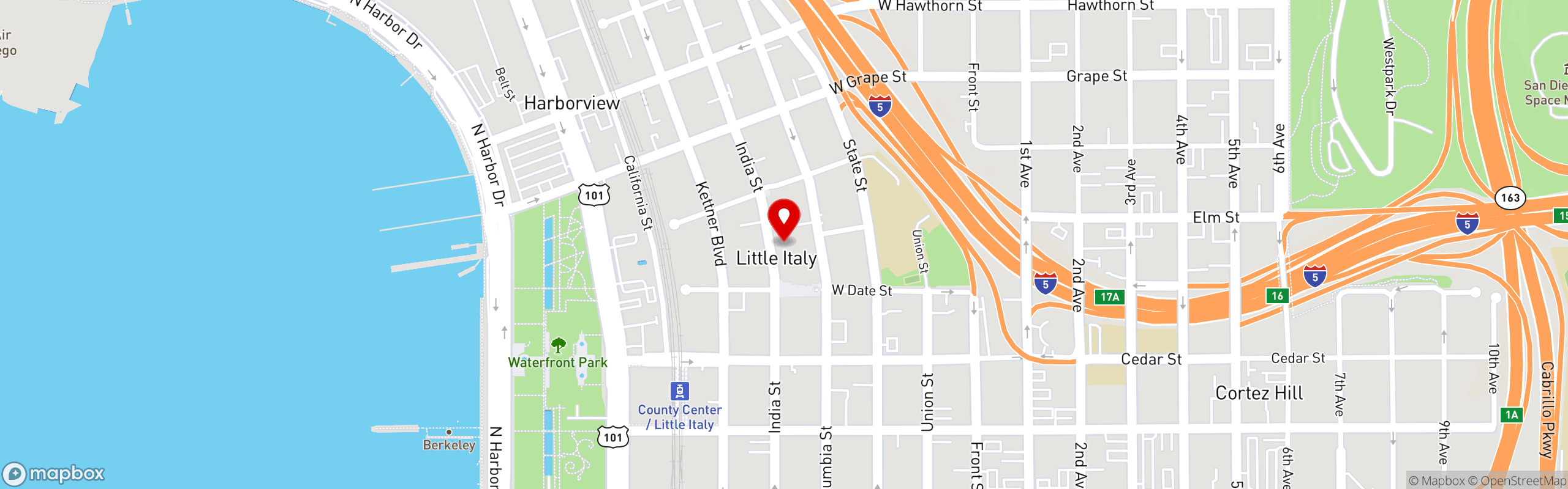 Street map pinning Mimmo's in Mimmo's