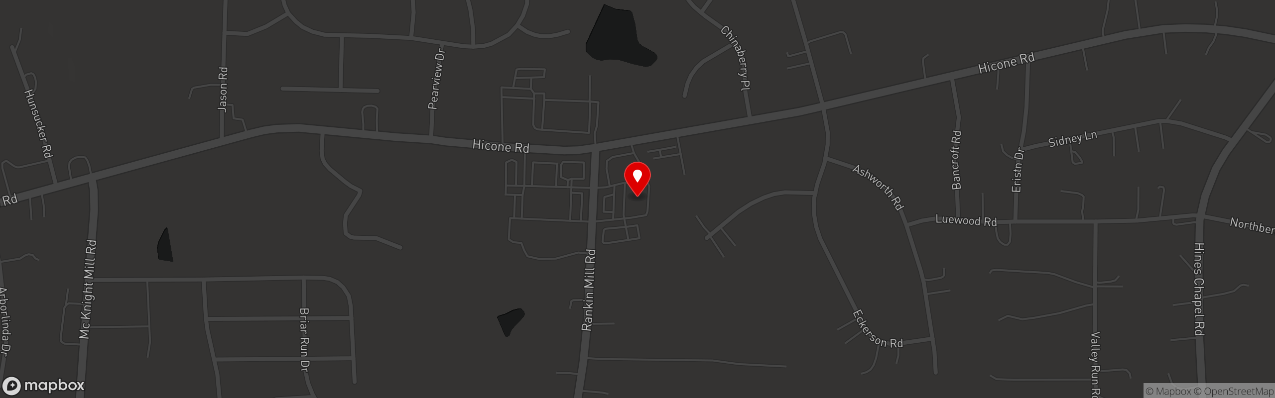 Street map pinning Rio Bravo Mexican Grill in Rio Bravo