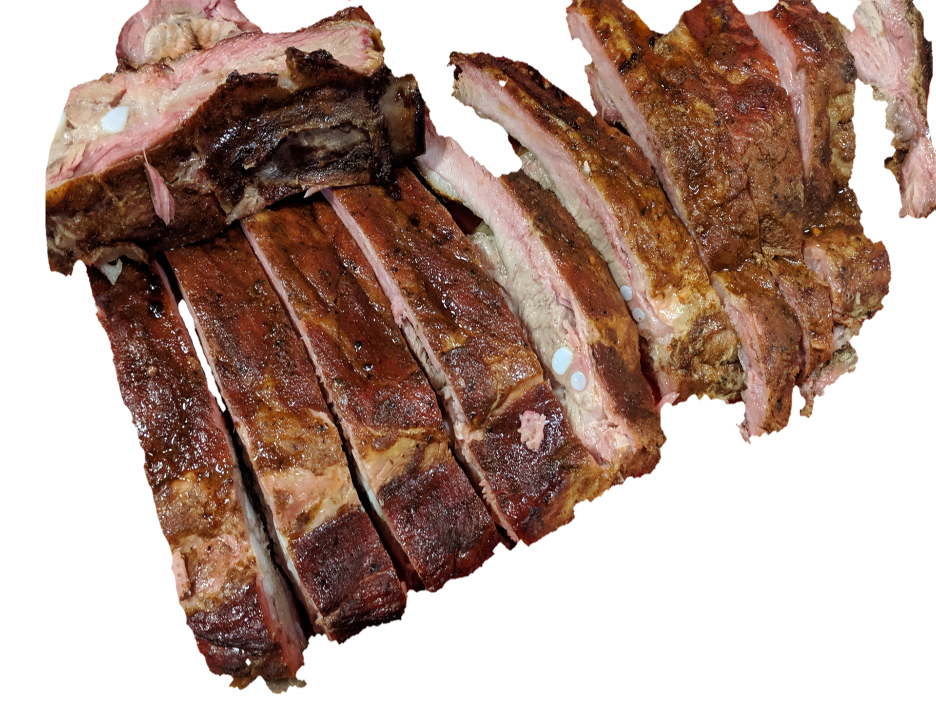 Smoked BBQ Ribs Decal 14" Concession Barbecue Restaurant Food Truck Menu Sticker 