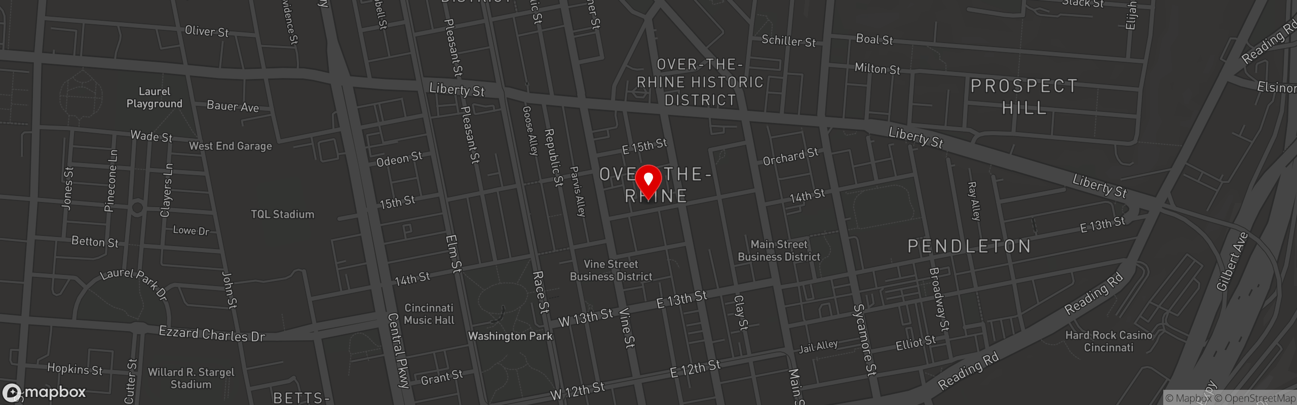 Street map pinning Lost & Found OTR in Lost & Found OTR