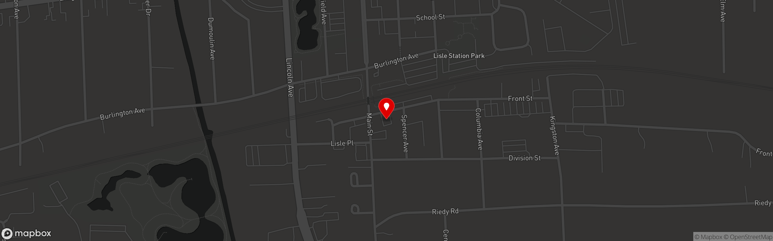 Street map pinning Evviva! Bar & Eatery in Evviva Bar & Eatery