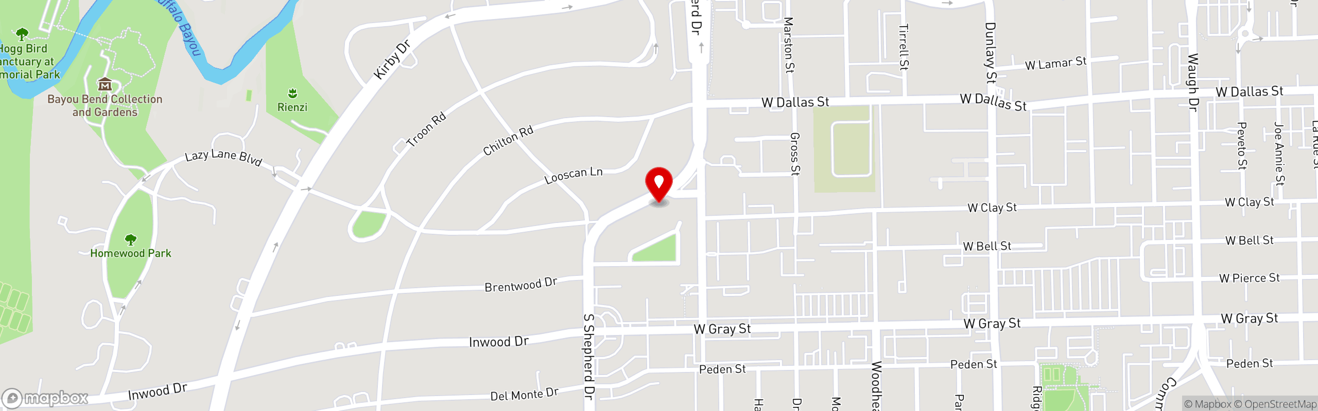 Street map pinning H Town Restaurant Group in H Town Restaurant Group
