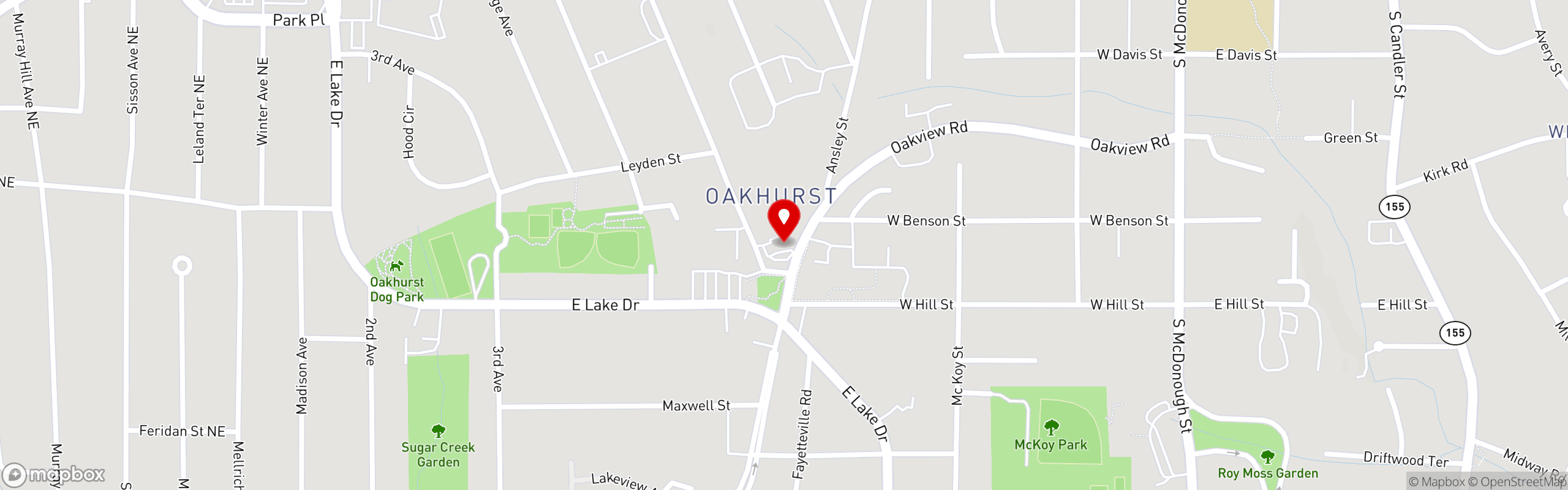 Street map pinning Paolino Italian Restaurant in Decatur, GA