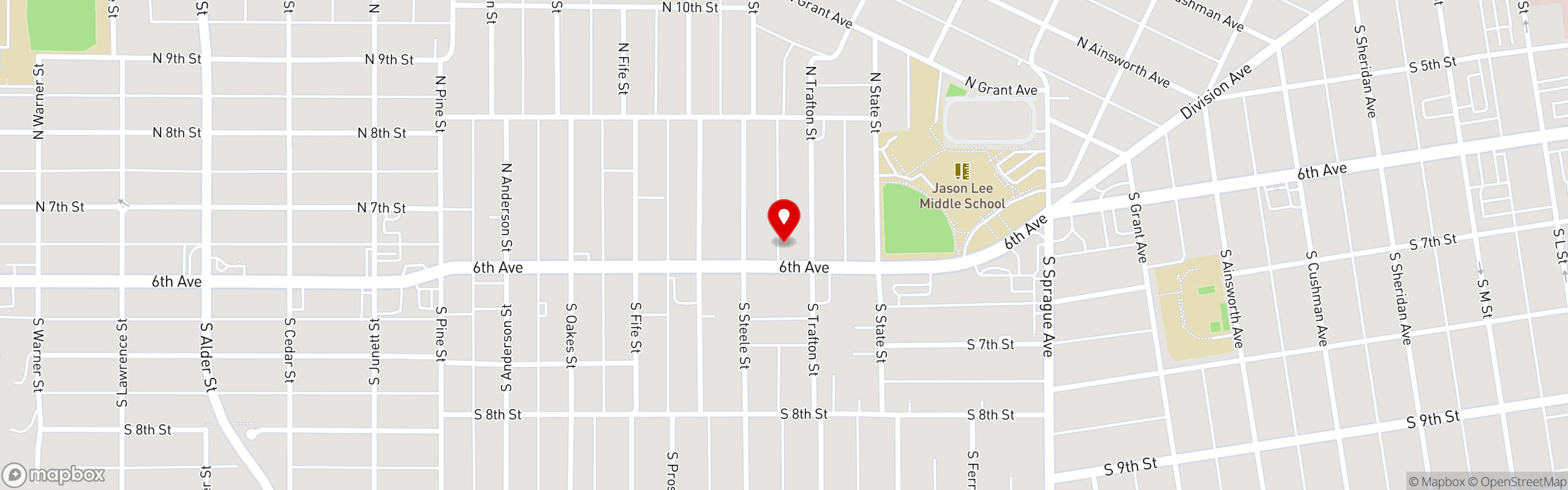 Street map pinning Dirty Oscar's Annex in Dirty Oscar's Annex