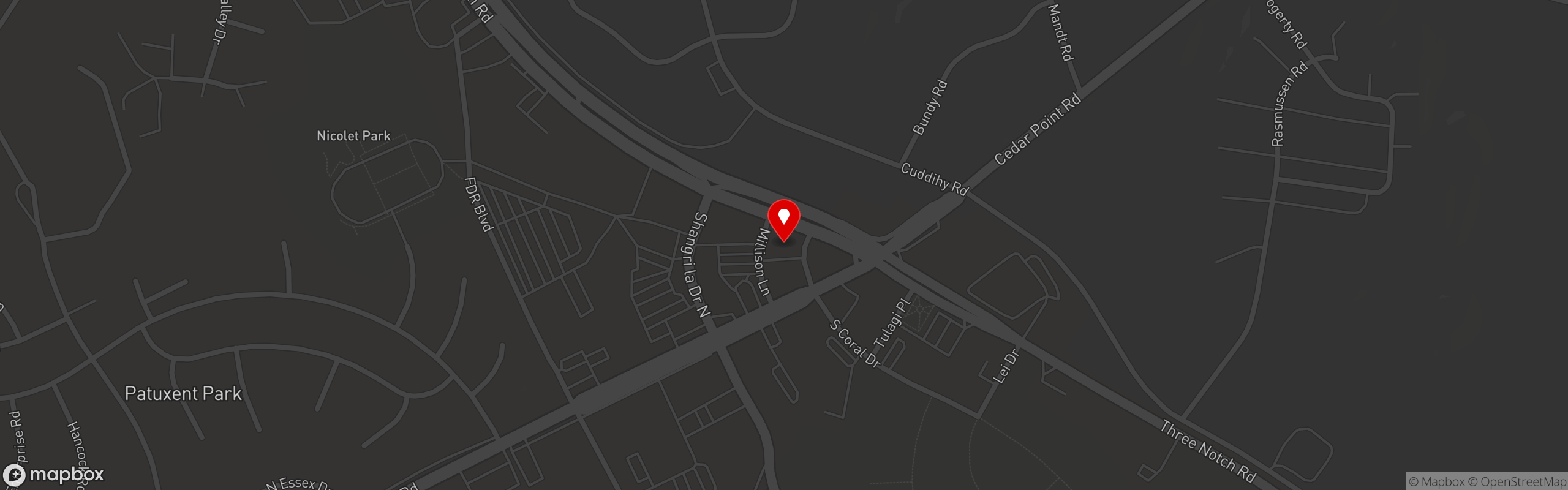 Street map pinning Flashback Grill and Diner in The Flashback Grill & Diner
