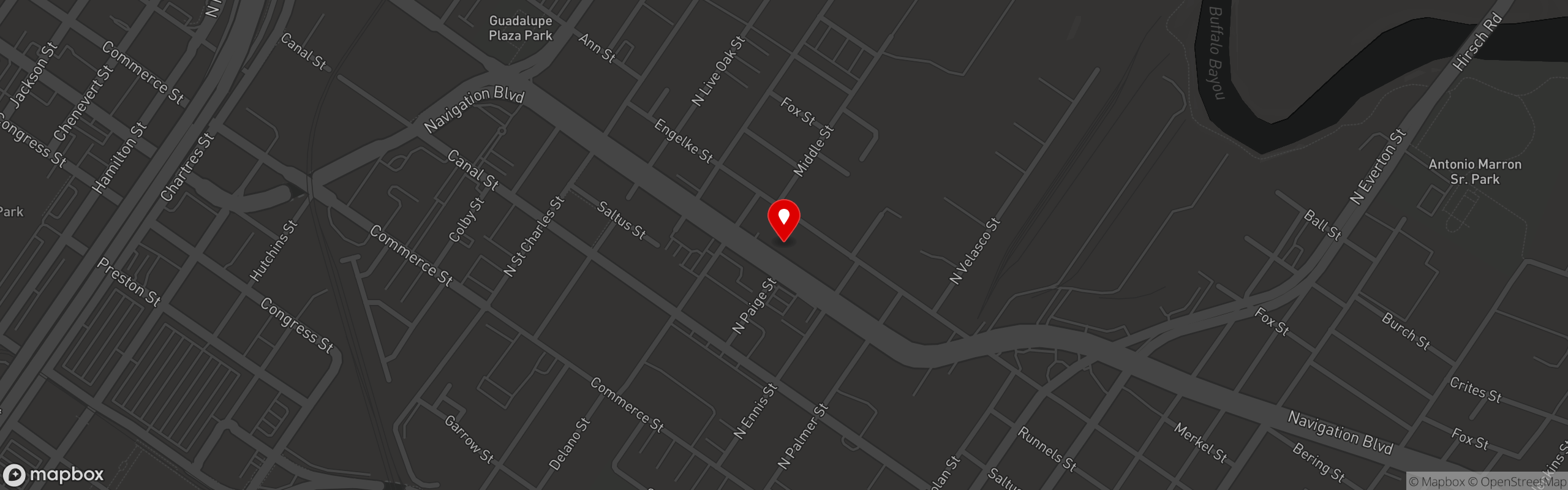 Street map pinning Jonathan's The Rub in Jonathan's The Rub - East End