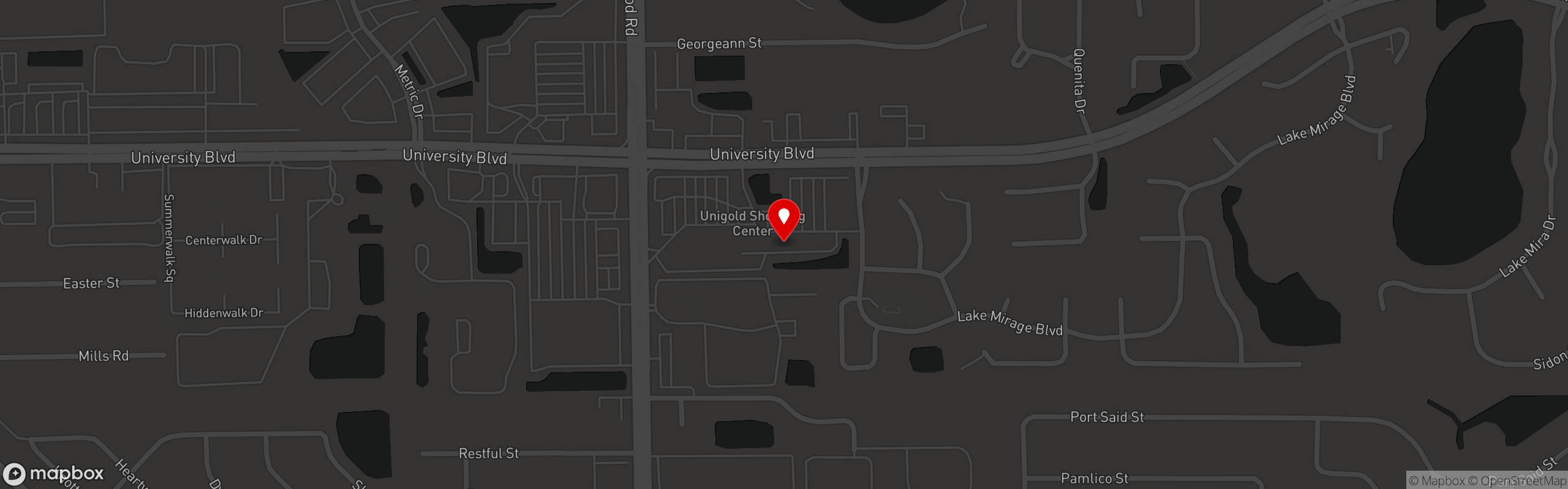 Street map pinning Devaney's Sports Pub in Devaney's Sports Pub