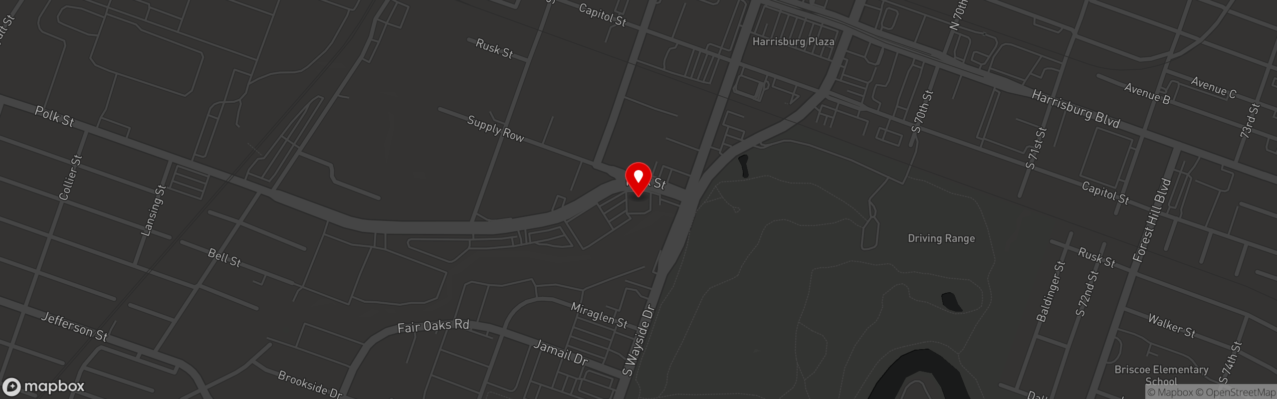 Street map pinning Dichos Taqueria in Houston | TX