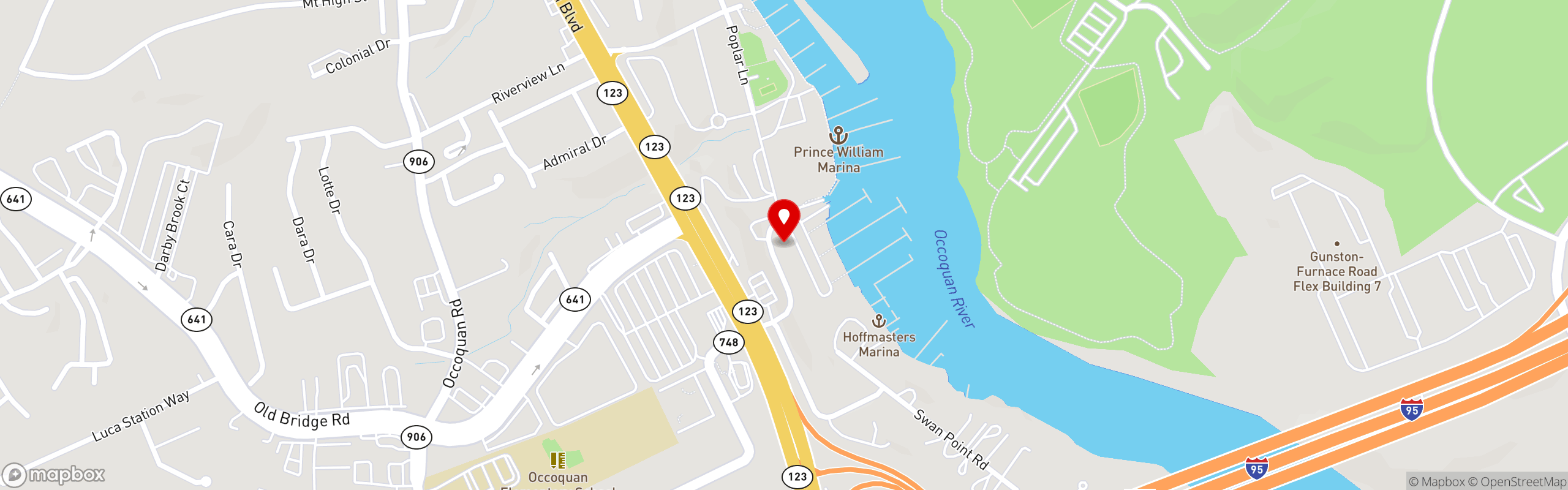 Street map pinning Electric Palm Restaurant in Electric Palm Restaurant