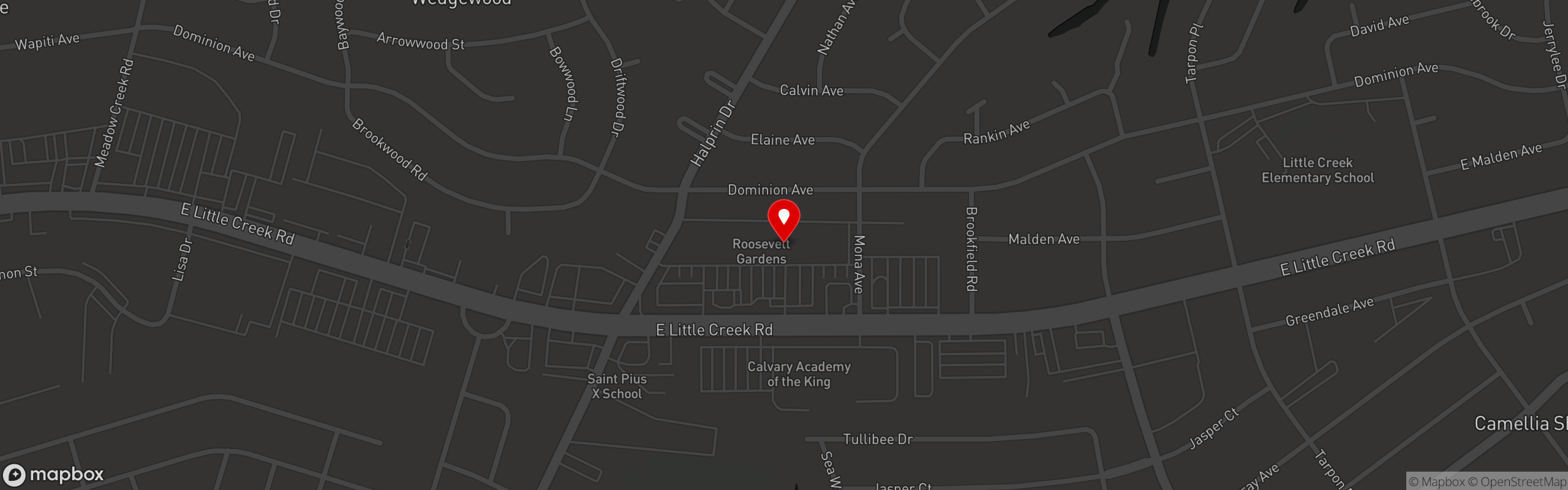Street map pinning Azalea Inn & Time Out Sports Bar in Azalea Inn & Time Out Sports Bar - Norfolk
