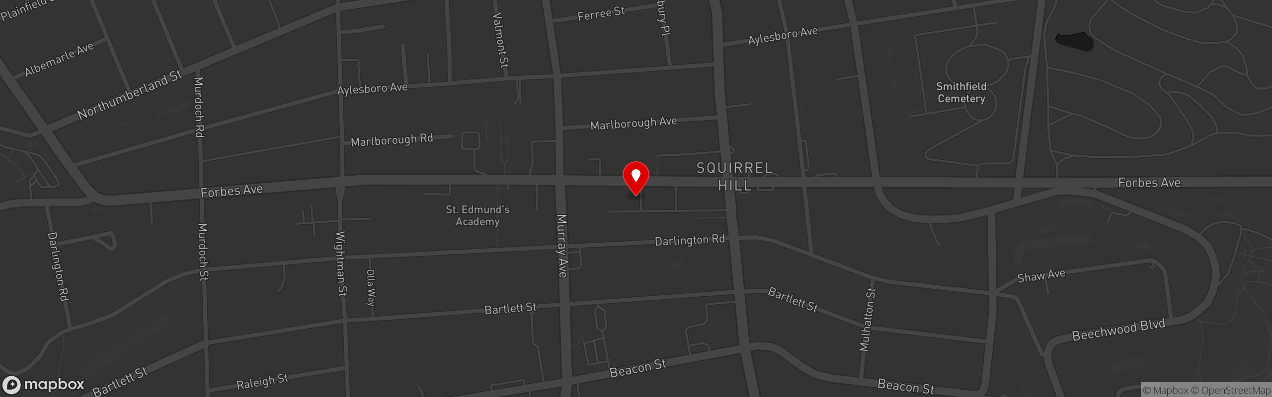 Street map pinning Pre Amp Coffee Studio in Pre Amp Coffee Studio