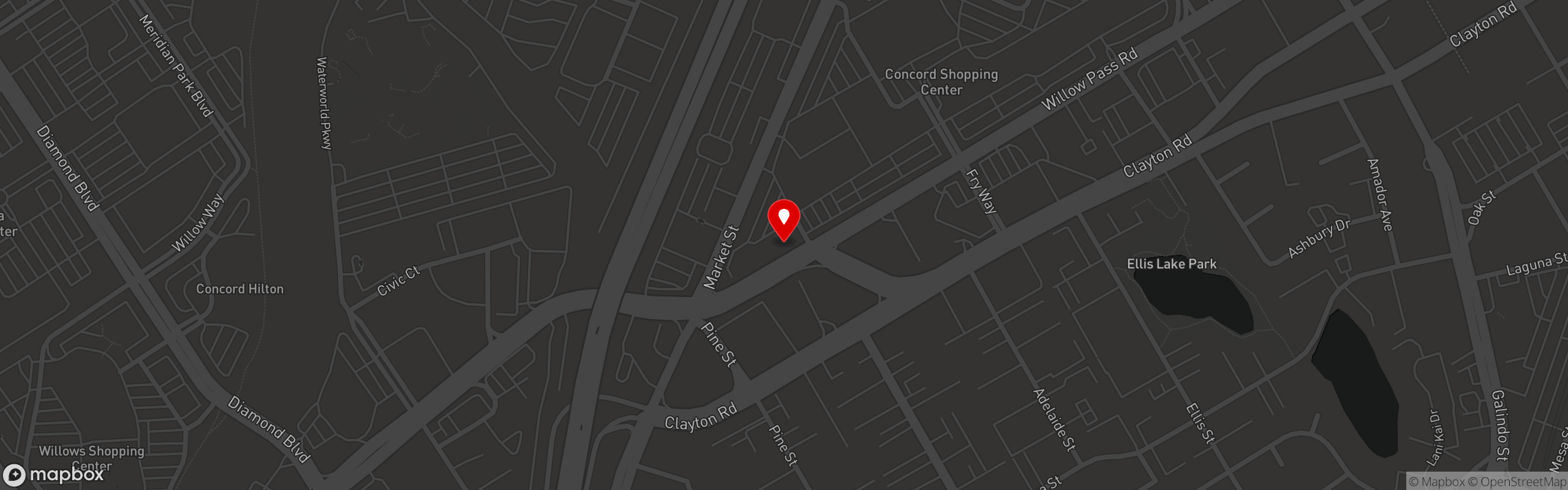 Street map pinning Brasas do Brazil in Brasas do Brazil