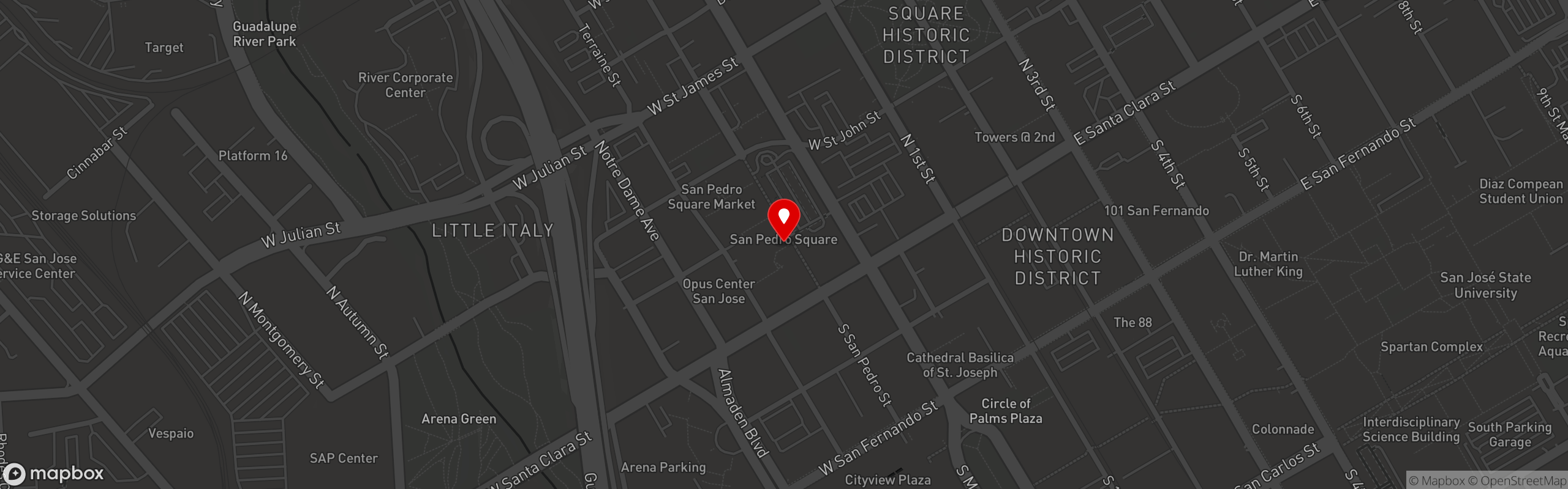 Street map pinning Serious dumpling in Serious Dumpling