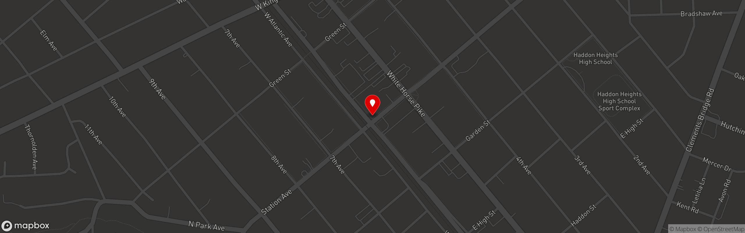Street map pinning Local Links Market Cafe in Haddon Heights