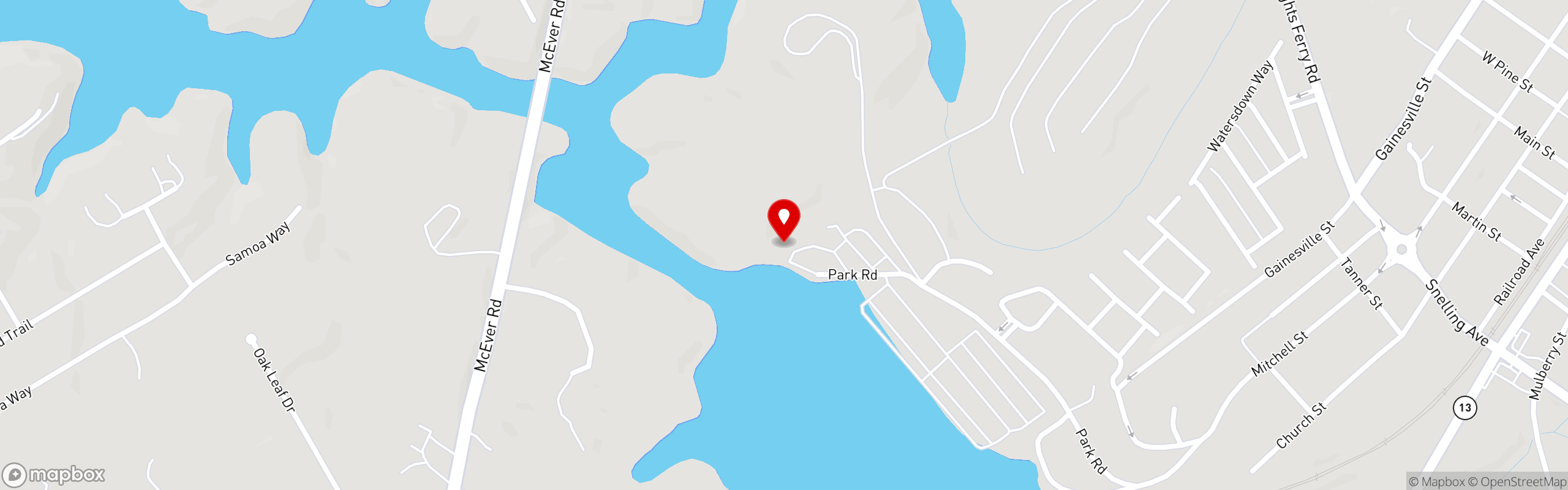 Street map pinning Fish Tales in Fish Tales