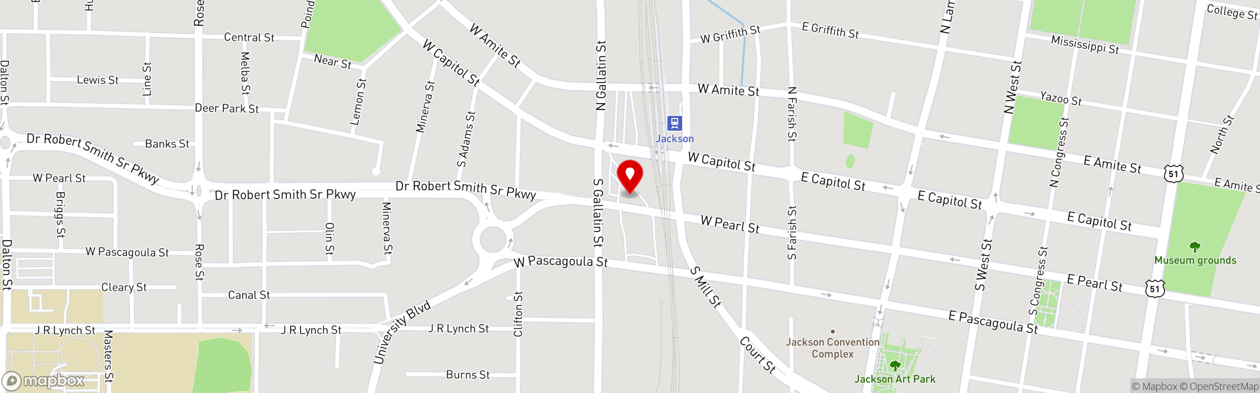 Street map pinning The Iron Horse Grill in The Iron Horse Grill
