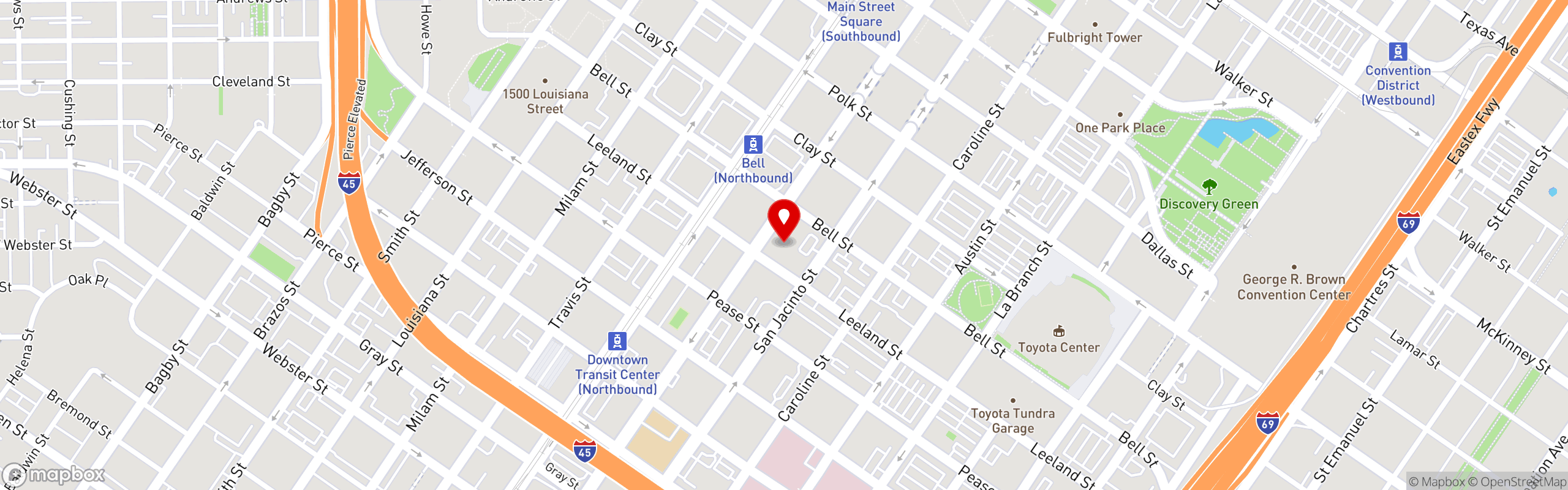 Street map pinning Tout Suite in Tout Suite